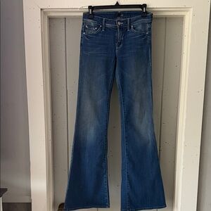 MOTHER Flare Jeans in Classic Blue